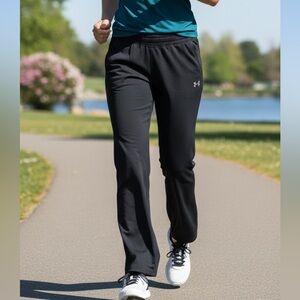 Under Armour Women's Black Loose Lightweight Sweatpants Size Large